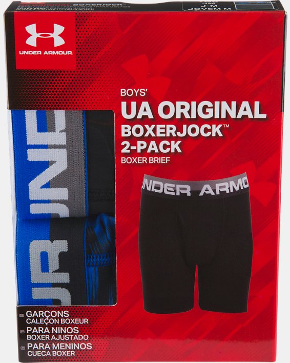 Boys' UA Original Series Blur Boxerjock® 2-Pack, Blue, pdpMainDesktop image number 1